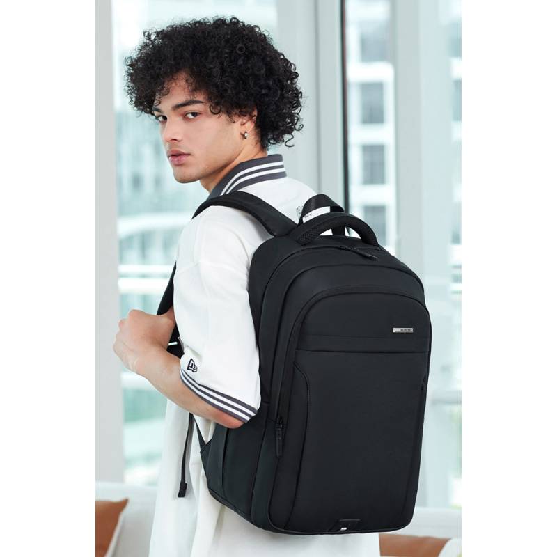 Golden Wolf τσάντα πλάτης GB00711 με θήκη laptop 15.6", 27L, μαύρη – φωτογραφία 2