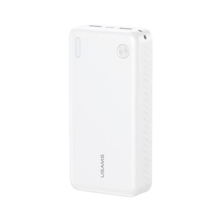 USAMS power bank CD254, 2x θύρες εξόδου, 20000mAh, 10W, λευκό