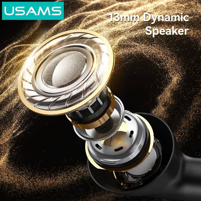 USAMS earphones με θήκη φόρτισης E05, True Wireless, BT 6.0, λευκό – φωτογραφία 2