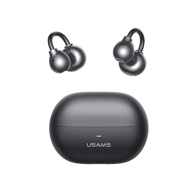 USAMS earphones με θήκη φόρτισης Echo R02, OWS, Φ11mm, 50/300mAh, μαύρα USAMS earphones με θήκη φόρτισης Echo R02, OWS, Φ11mm, 50/300mAh, μαύρα