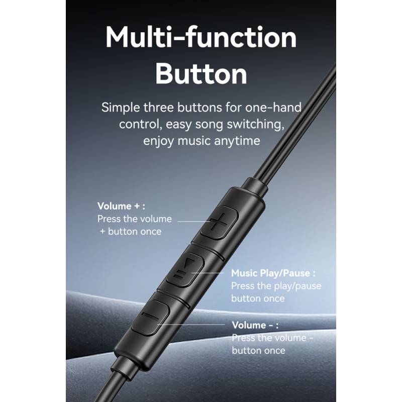 USAMS earphones με μικρόφωνο US-SJ758, USB-C σύνδεση, μεταλλικά, 1.2m, γκρι – φωτογραφία 5