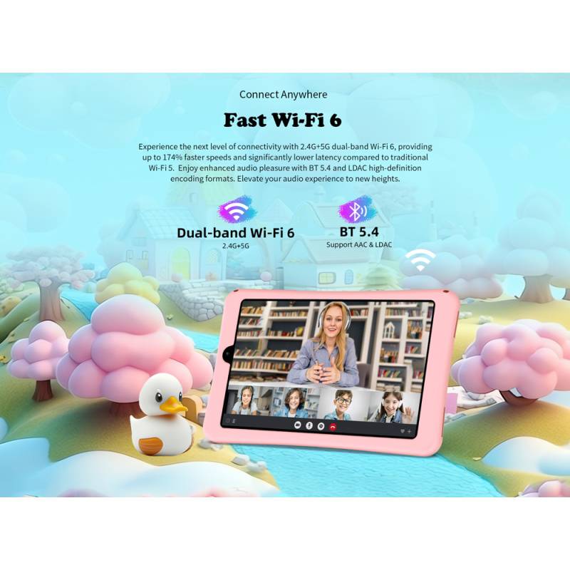 Teclast tablet P85 Kids, 8", 3/64GB, Android 15, 5000mAh, ροζ – φωτογραφία 6