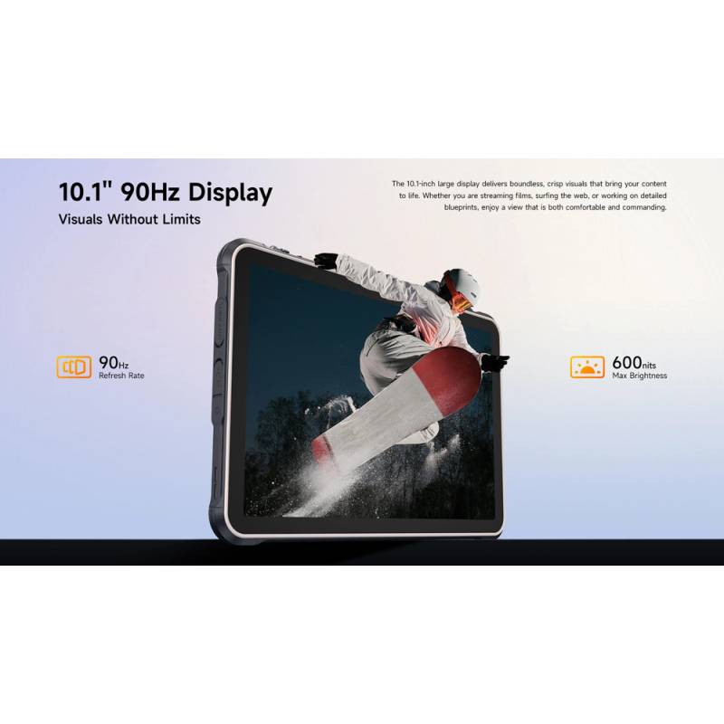 Ulefone tablet RugKing Pad 2 Pro, 10.1", 8/256GB, 10200mAh, IP68/IP69K/MIL-STD-810H, 4G, μαύρο – φωτογραφία 3