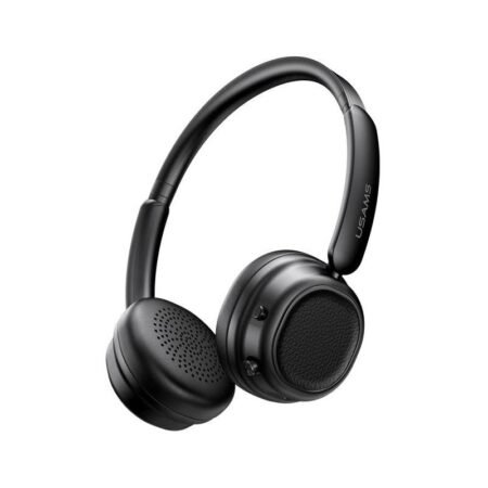 USAMS headphones SR01, ασύρματα, ANC, Φ40mm, 350mAh, μαύρα
