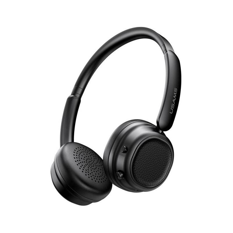 USAMS headphones SR01, ασύρματα, ANC, Φ40mm, 350mAh, μαύρα USAMS headphones SR01, ασύρματα, ANC, Φ40mm, 350mAh, μαύρα