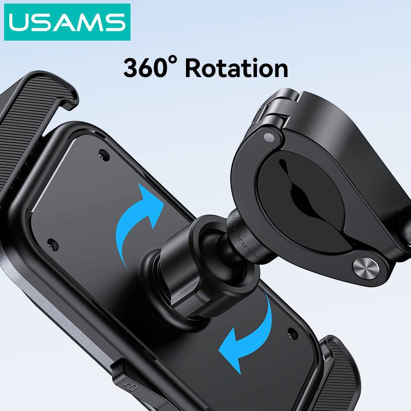 USAMS βάση ποδηλάτου για smartphone ZJ082, μαύρη – φωτογραφία 6