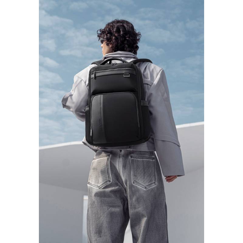 Arctic Hunter τσάντα πλάτης B00808 με θήκη laptop 15.6", 19.5L, μαύρη – φωτογραφία 2