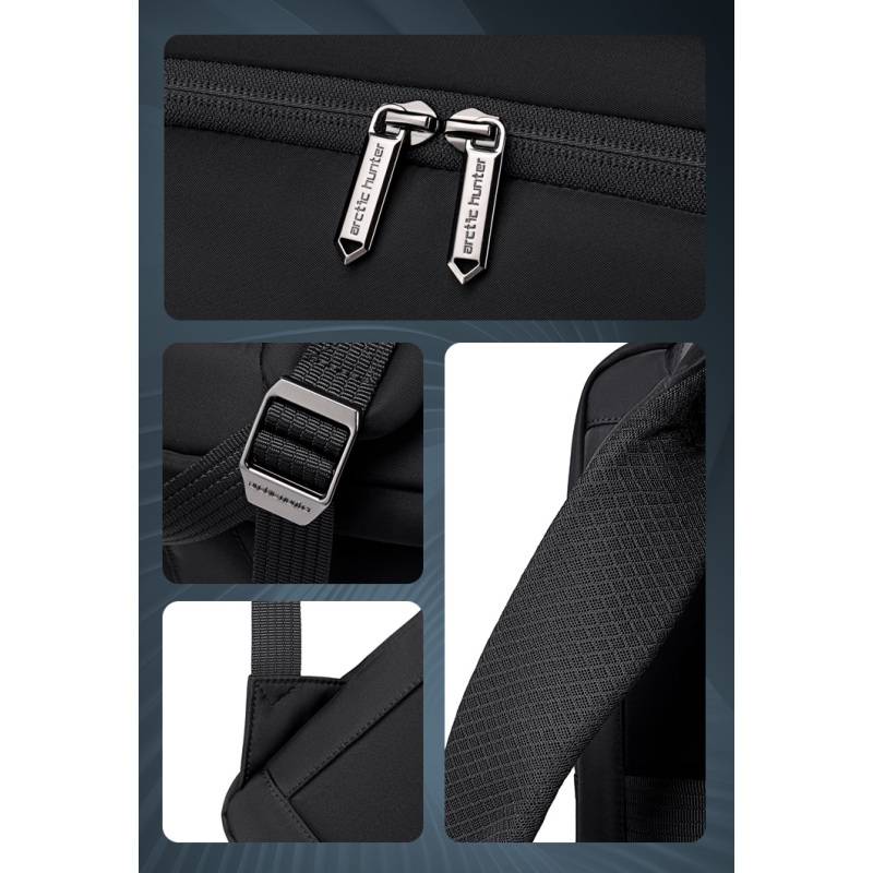 Arctic Hunter τσάντα πλάτης B00808 με θήκη laptop 15.6", 19.5L, μαύρη – φωτογραφία 6
