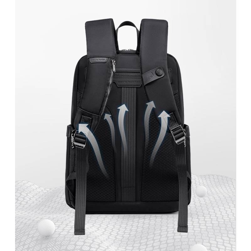 Arctic Hunter τσάντα πλάτης B00811 με θήκη laptop 15.6", 16.5L, μαύρη – φωτογραφία 5