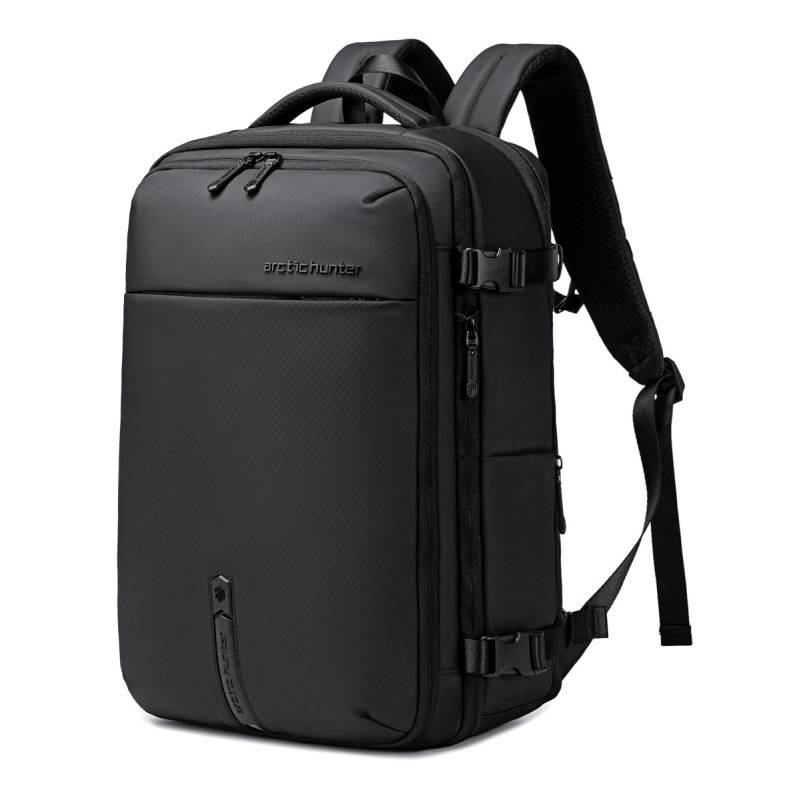 Arctic Hunter τσάντα πλάτης B00866 με θήκη laptop 15.6", αεροστεγής θήκη, 35.5L/49.5L, μαύρη