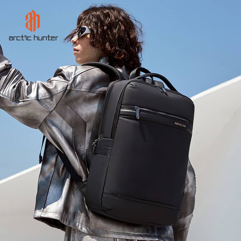 Arctic Hunter τσάντα πλάτης B00872 με θήκη laptop 15.6", 14.5L, μαύρη – φωτογραφία 2