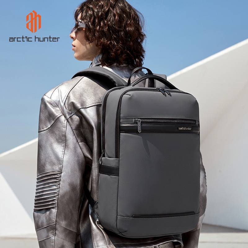 Arctic Hunter τσάντα πλάτης B00872 με θήκη laptop 15.6", 14.5L, γκρι – φωτογραφία 2