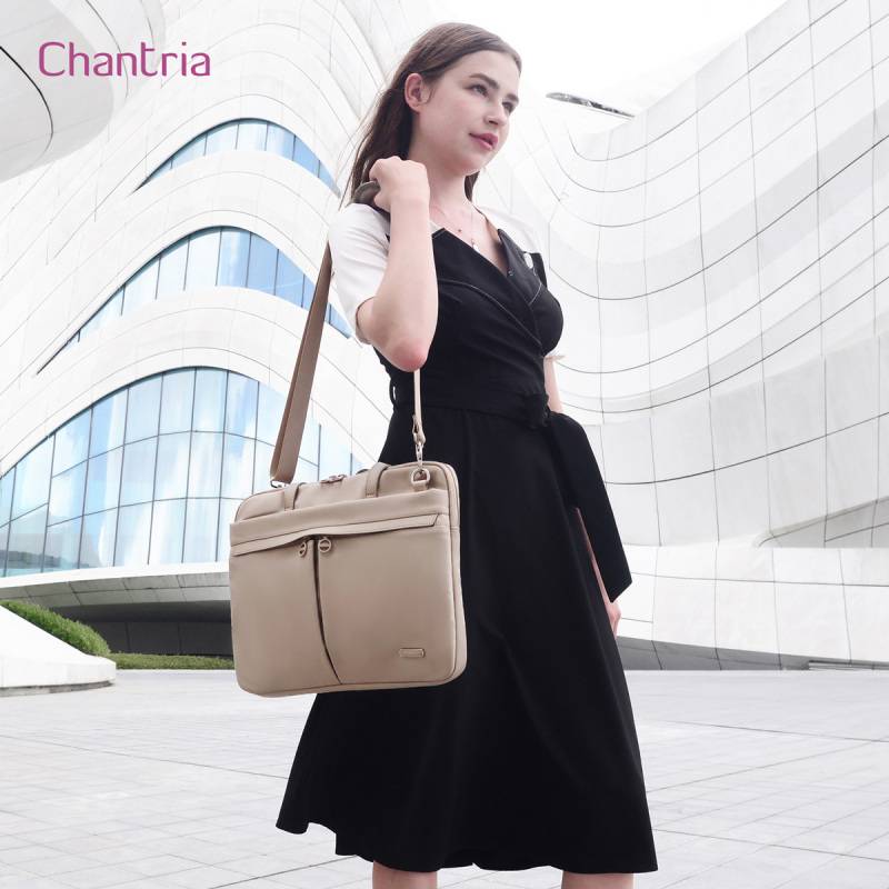 Chantria γυναικεία τσάντα ώμου CB00773 για laptop 15.6", 4L, χακί – φωτογραφία 2