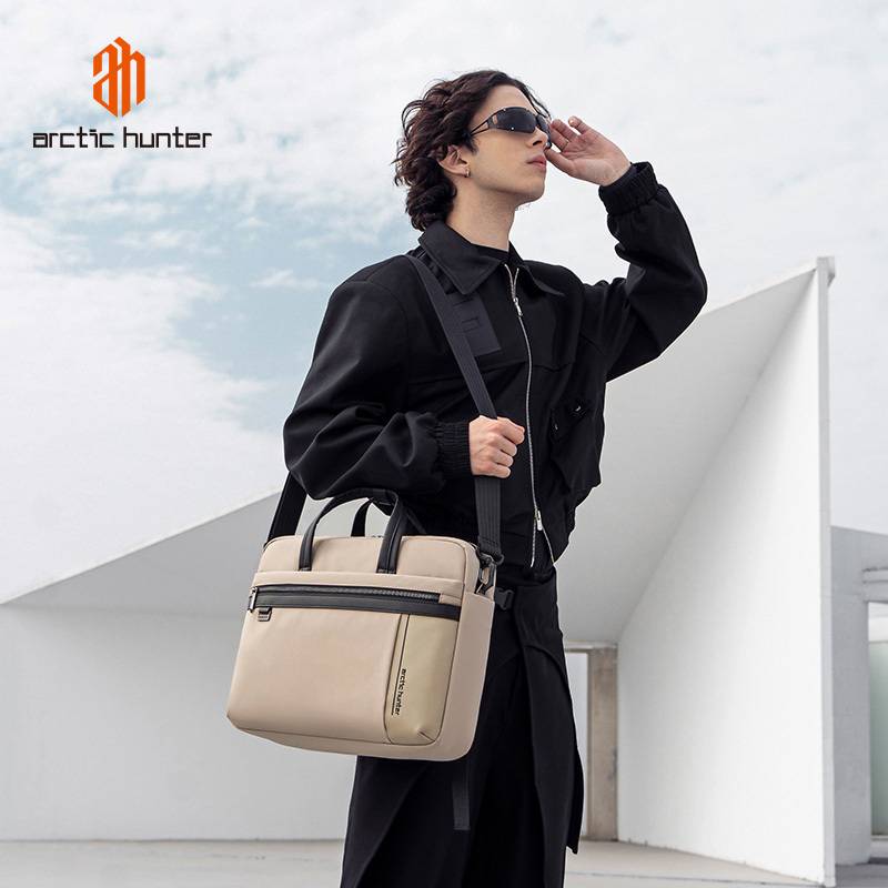 Arctic Hunter τσάντα ώμου GWB00849 με θήκη laptop 15.6", 14L, χακί – φωτογραφία 2