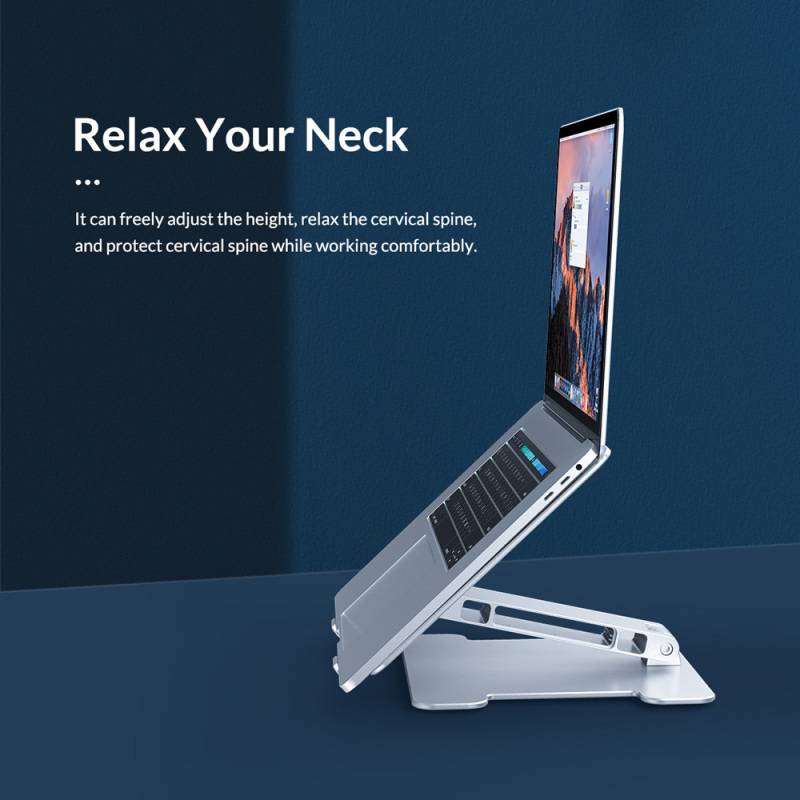 Orico μεταλλική βάση για laptop/tablet LST-T1, 11~15.6", foldable, ασημί – φωτογραφία 2