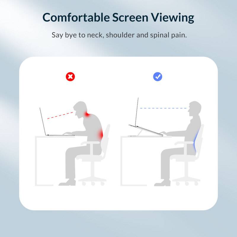 Orico πλαστική βάση για laptop PFB-A23, 11-17", foldable, πλαστική, λευκή – φωτογραφία 4