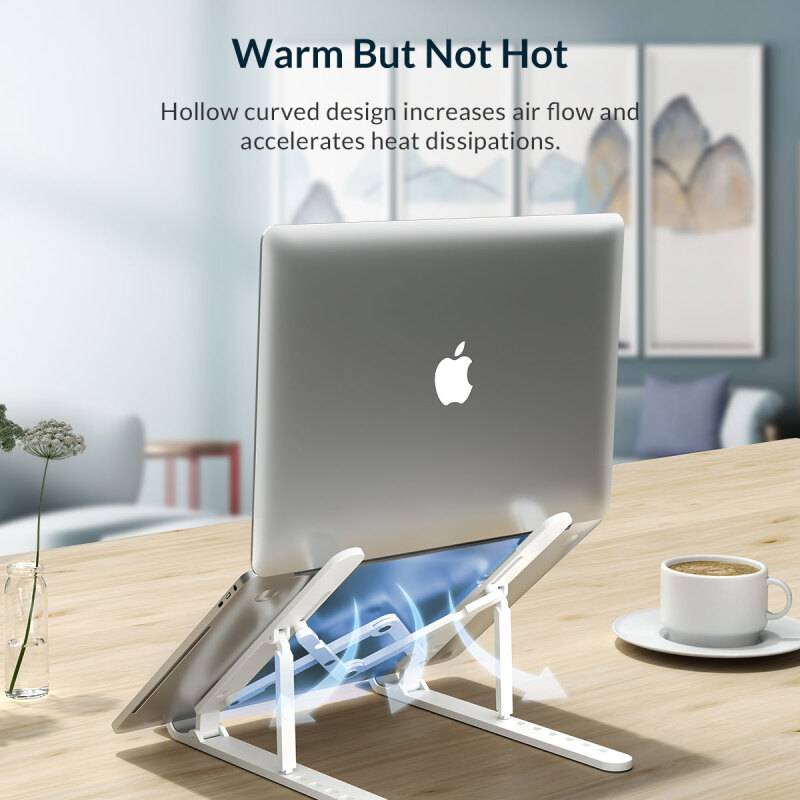 Orico πλαστική βάση για laptop PFB-A23, 11-17", foldable, πλαστική, λευκή – φωτογραφία 5