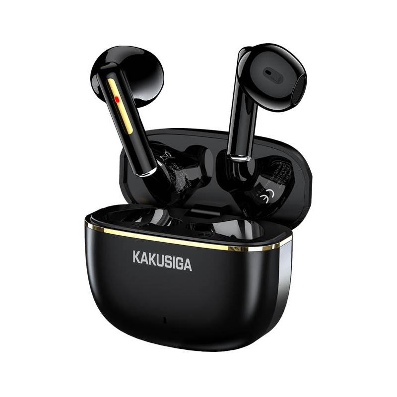 Kakusiga earphones με θήκη φόρτισης KSC-1482, True Wireless, 15mm, 35/300mAh, μαύρα