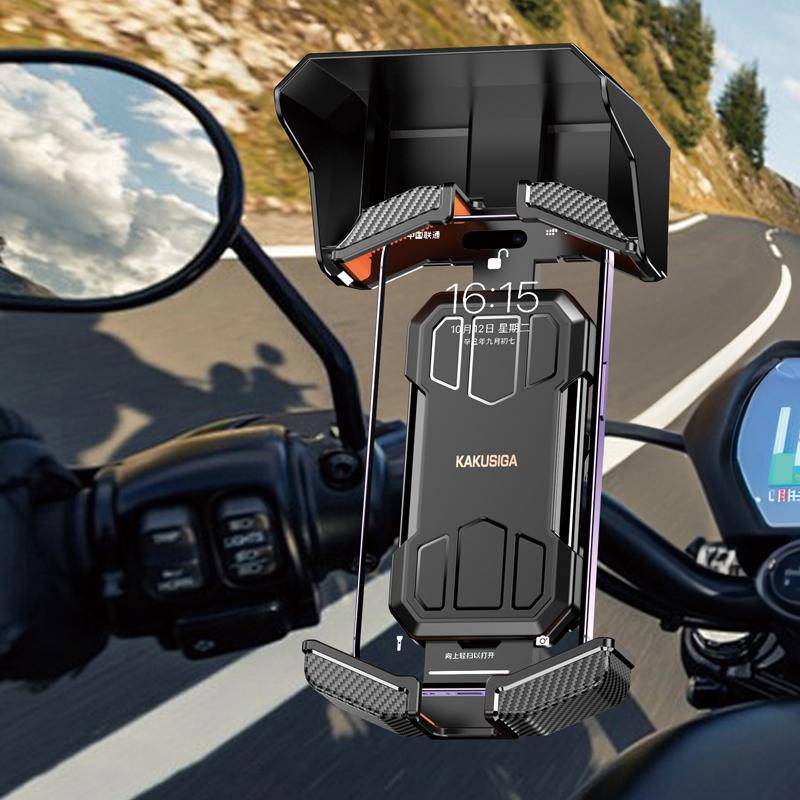 Kakusiga βάση ποδηλάτου/μηχανής για smartphone KSC-1594, μαύρη – φωτογραφία 2