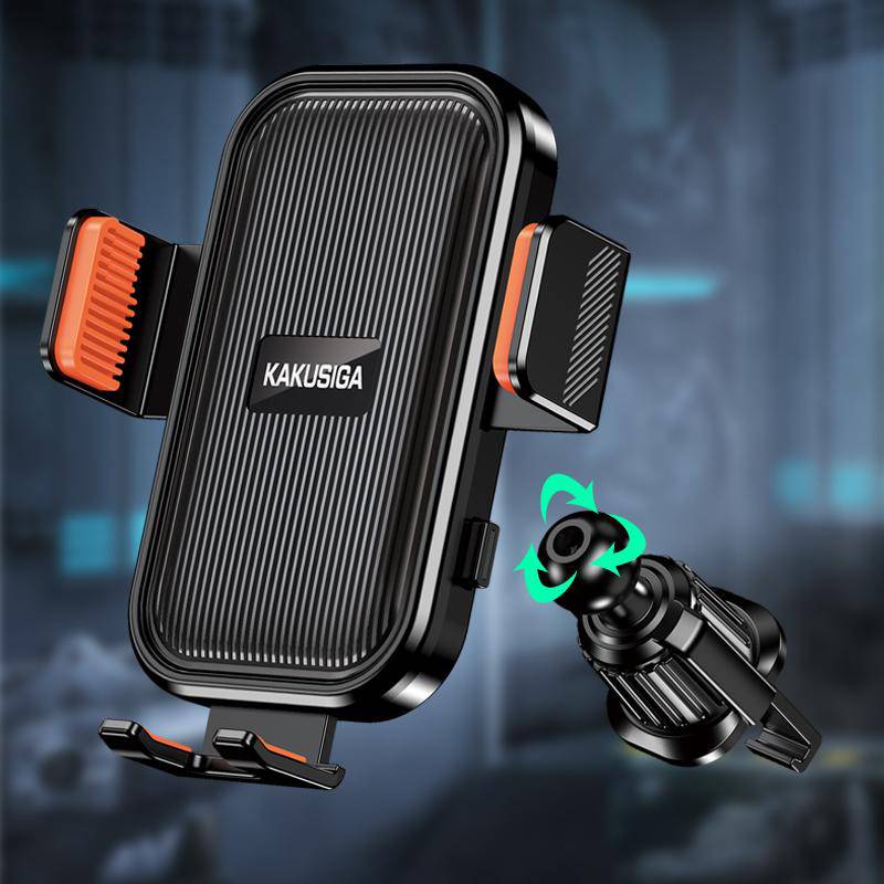 Kakusiga βάση smartphone αυτοκινήτου KSC-1720 για αεραγωγούς, μαύρη – φωτογραφία 3