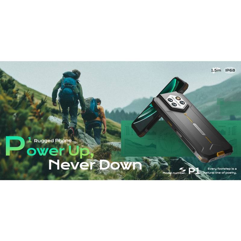 OneRugged smartphone P1, 6.56", 8/128GB, 5800mAh, IP68/MIL-STD 810H/Atex Zone 2, μαύρο – φωτογραφία 2
