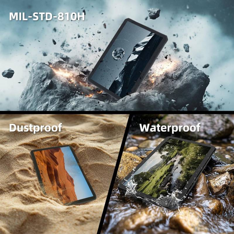 OneRugged tablet T1, 8.68", 8/128GB, 4G, 8000mAh, IP68/MIL-STD 810H/Atex Zone 2, μαύρο – φωτογραφία 3