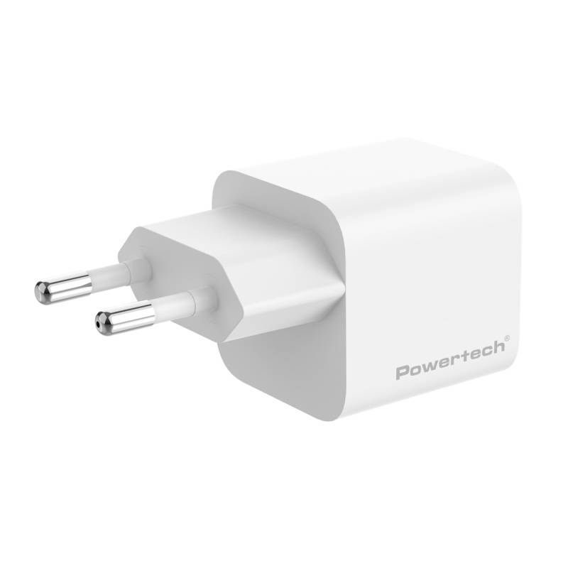 Powertech φορτιστής τοίχου PT-1577 με καλώδιο, USB-C, 65W, GaN, AVS, λευκός – φωτογραφία 2