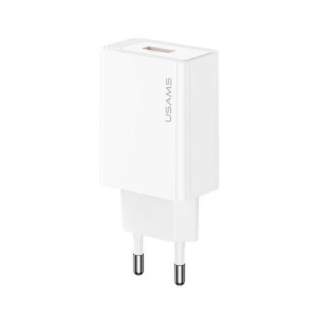 USAMS φορτιστής τοίχου CC324, USB, 18W, λευκός