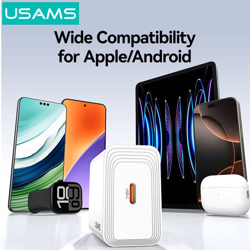 USAMS φορτιστής τοίχου CC325, USB-C, 20W, λευκός – φωτογραφία 5