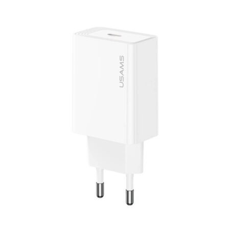 USAMS φορτιστής τοίχου CC329, USB-C, 30W, λευκός