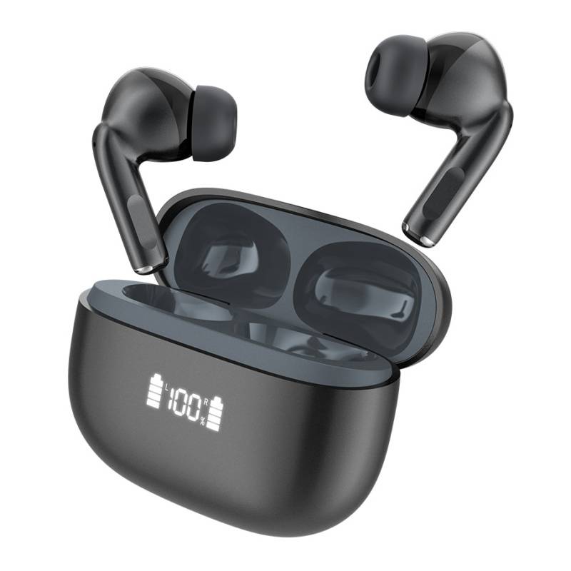 Celebrat earphones με θήκη φόρτισης W72, True Wireless, 10mm, 33/380mAh, ANC & ENC, μαύρα Celebrat earphones με θήκη φόρτισης W72, True Wireless, 10mm, 33/380mAh, ANC & ENC, μαύρα