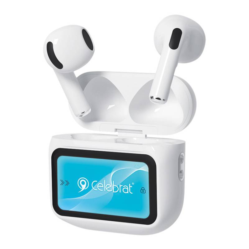 Celebrat earphones με θήκη φόρτισης W76, True Wireless, 13mm, 25/300mAh, λευκά Celebrat earphones με θήκη φόρτισης W76, True Wireless, 13mm, 25/300mAh, λευκά