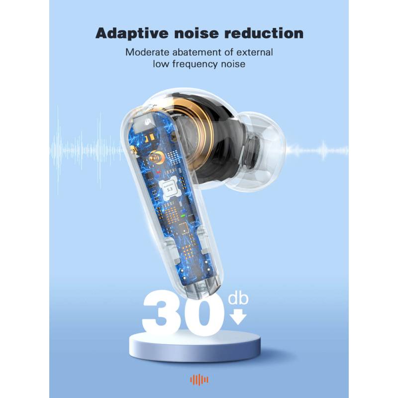 Ldnio earphones με θήκη φόρτισης T05, True Wireless, 13mm, 40/500mAh, μαύρα – φωτογραφία 3