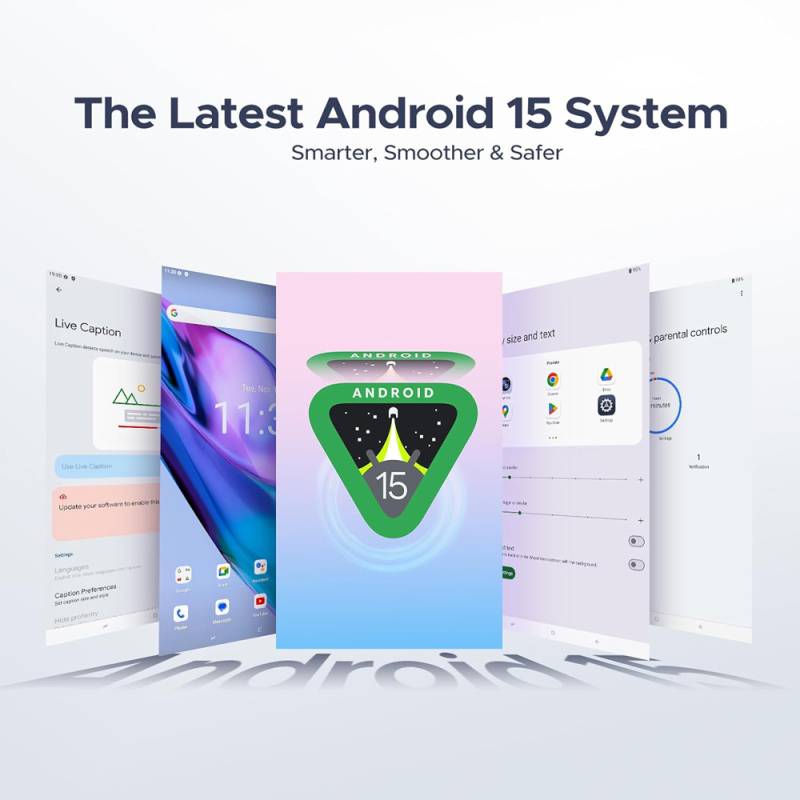 Doogee tablet Tab A9 Pro με πληκτρολόγιο/ποντίκι/στυλό αφής/θήκη, 10.1", 4/128GB, Android 15, 6580mAh, γκρι – φωτογραφία 6