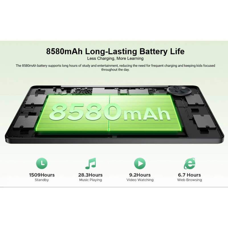 Doogee tablet U11 Kid, 11", 4/128GB, Android 16, 8580mAh, ροζ – φωτογραφία 4