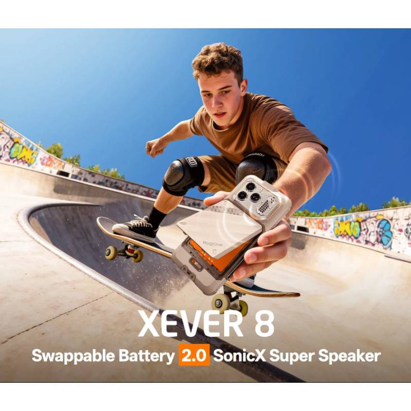 Rugone smartphone Xever 8, 6.50", 8/128GB, 4800mAh, IP68/IP69K/MIL-STD-810H, μαύρο – φωτογραφία 2