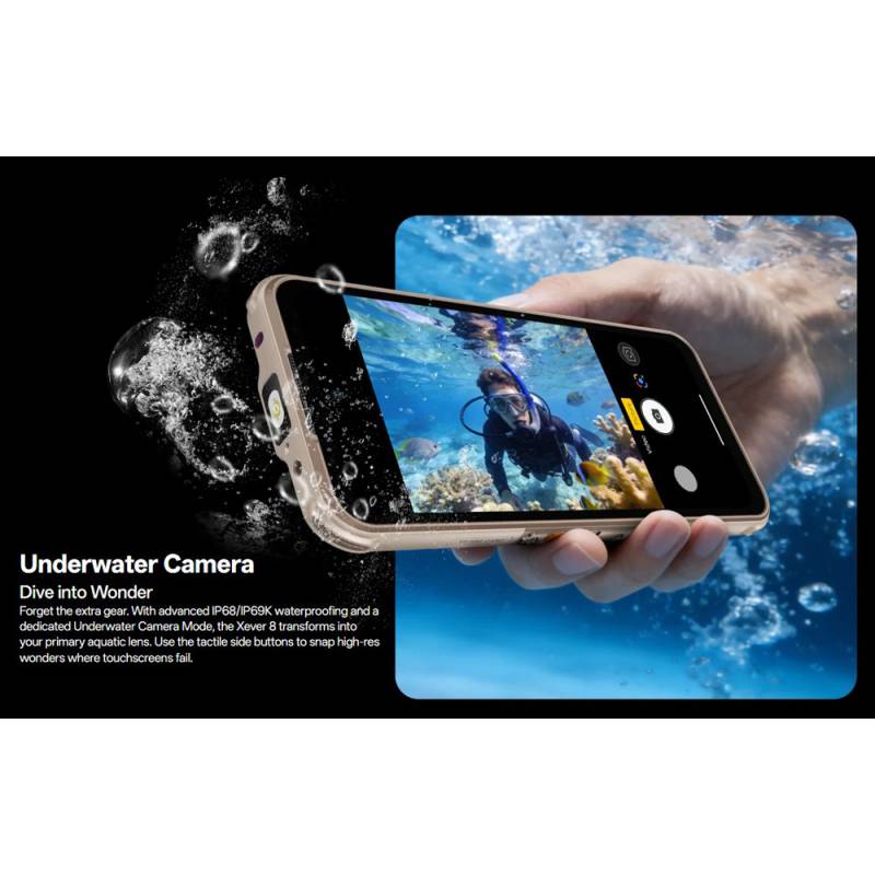 Rugone smartphone Xever 8, 6.50", 8/128GB, 4800mAh, IP68/IP69K/MIL-STD-810H, μαύρο – φωτογραφία 6