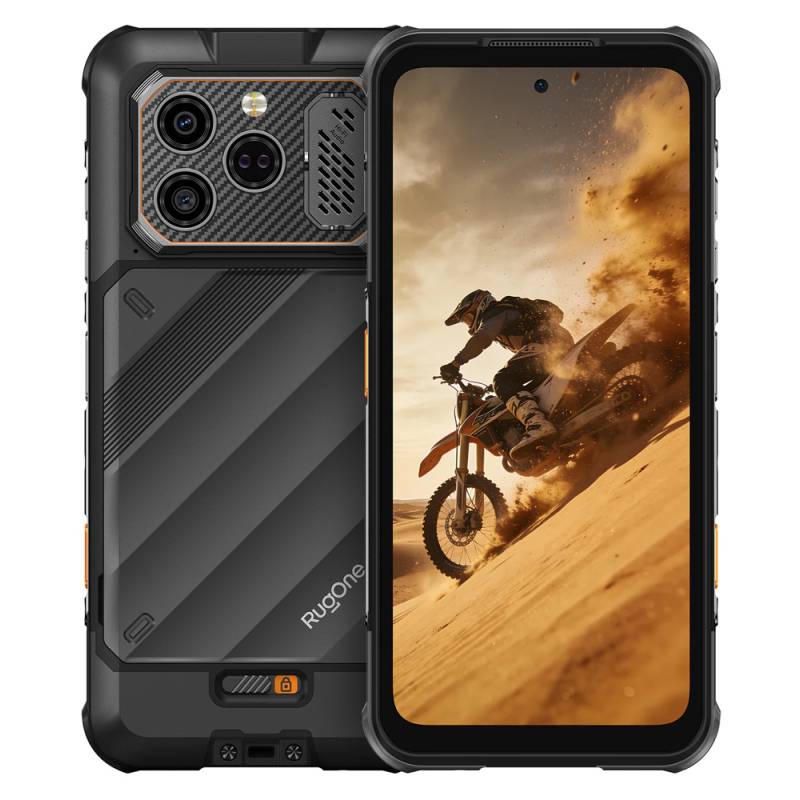 Rugone smartphone Xever 8, 6.50", 8/128GB, 4800mAh, IP68/IP69K/MIL-STD-810H, μαύρο