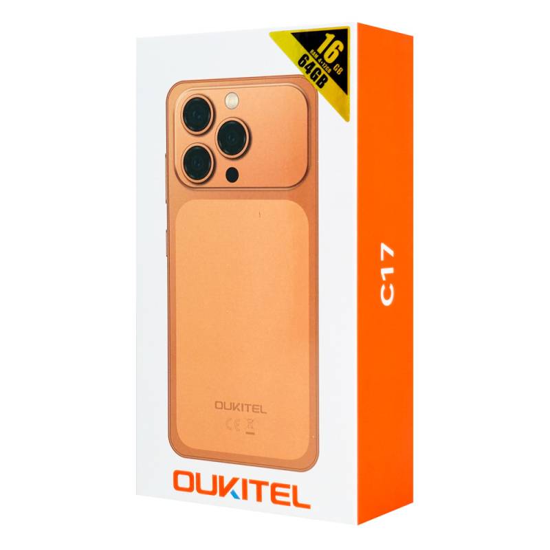 Oukitel smartphone C17, 6.52", 4/64GB, 5000mAh, πορτοκαλί – φωτογραφία 4