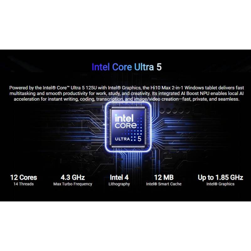 Chuwi tablet Hi10 Max με πληκτρολόγιο/θήκη, 12.96", 12/512GB, Windows 11 Pro, 4820mAh, γκρι – φωτογραφία 4