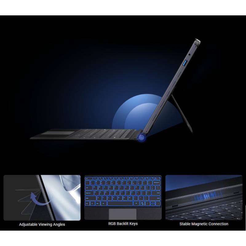 Chuwi tablet Hi10 Max με πληκτρολόγιο/θήκη, 12.96", 12/512GB, Windows 11 Pro, 4820mAh, γκρι – φωτογραφία 5