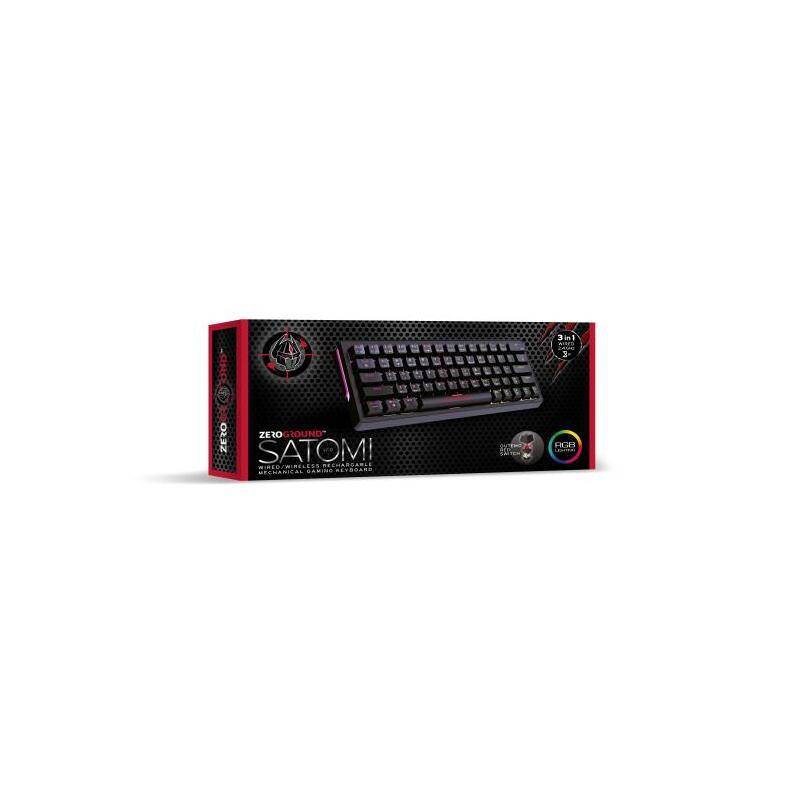 Ασύρματο/Ενσύρματο Πληκτρολόγιο RGB Zeroground KB-3700G SATOMI v2.0 – φωτογραφία 3