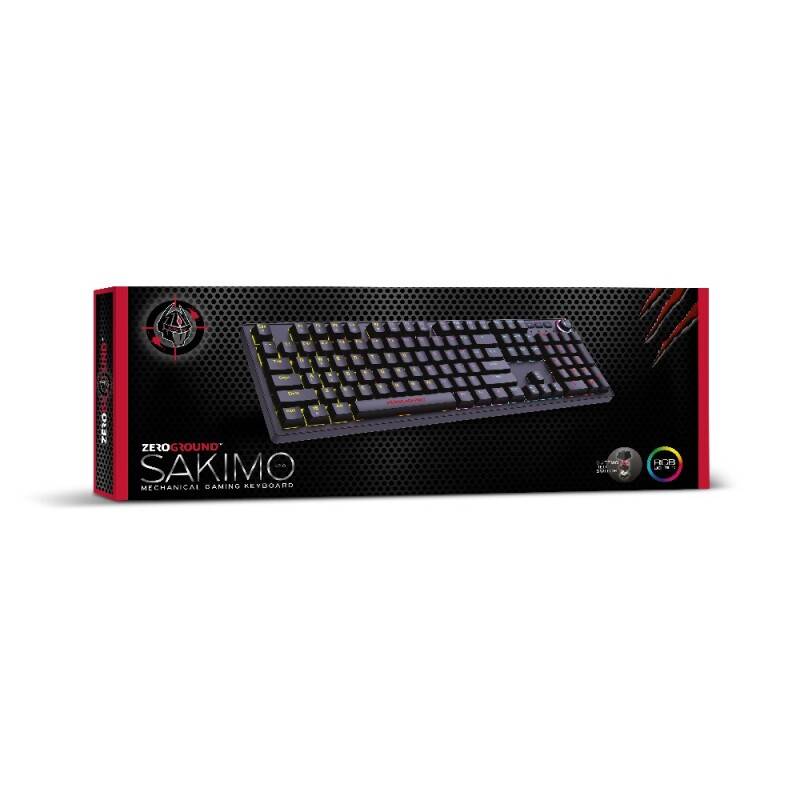 Ενσύρματο Μηχανικό Πληκτρολόγιο Gaming RGB Zeroground KB-3900G SAKIMO v2.0 – φωτογραφία 3