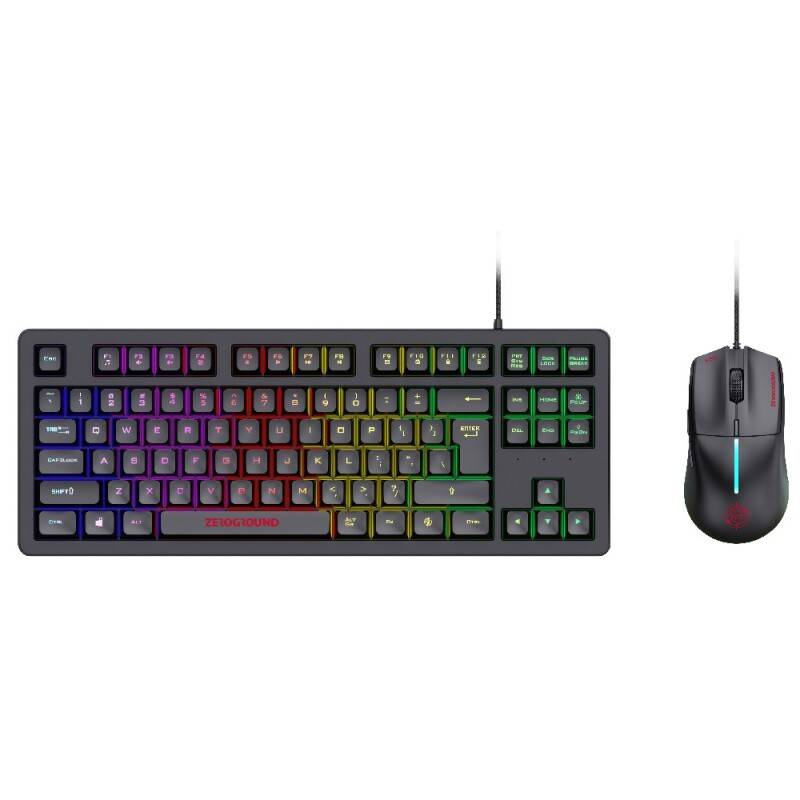 Ενσύρματο Πληκτρολόγιο & Ποντίκι Gaming RGB Zeroground KB-2300GUMS SOKI v3.0 – φωτογραφία 2