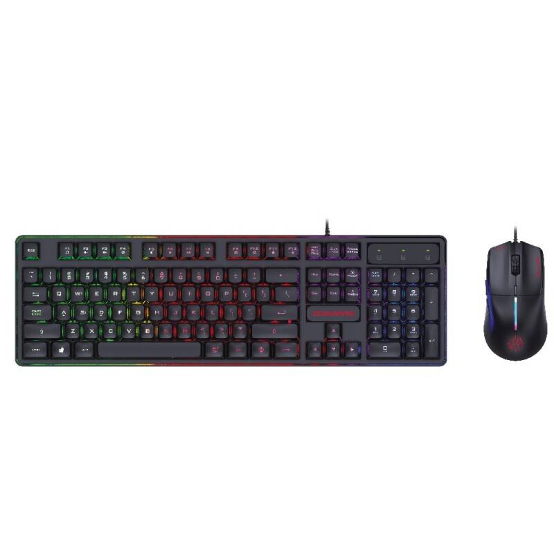 Ενσύρματο Πληκτρολόγιο & Ποντίκι Gaming RGB Zeroground KB-2400GUMS AZAI v3.0 – φωτογραφία 2
