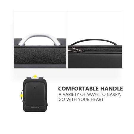 Arctic Hunter τσάντα πλάτης B00227L με θήκη laptop 17", 41L, USB, μαύρη – φωτογραφία 3