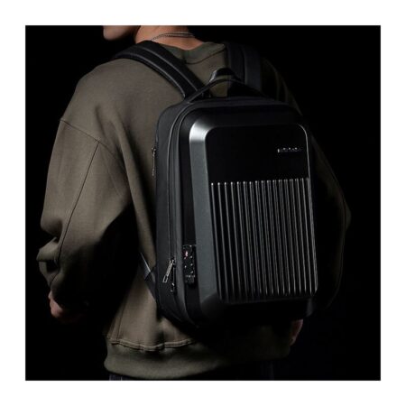 Arctic Hunter τσάντα πλάτης B00487 με θήκη laptop 15.6", λουκέτο TSA, 22L, μαύρη – φωτογραφία 6