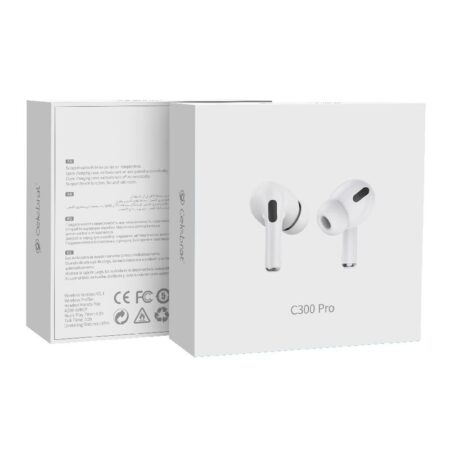 Celebrat earphones με θήκη φόρτισης T300 Pro, True Wireless, 13mm, 30/300mAh, λευκά – φωτογραφία 6