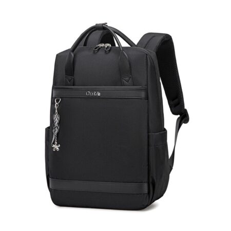 Chantria γυναικεία τσάντα πλάτης CB00639 με θήκη laptop 14", 12.5L, μαύρη
