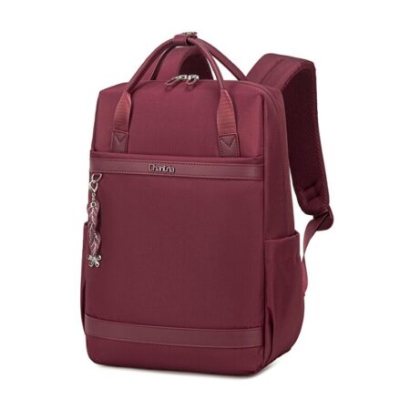 Chantria γυναικεία τσάντα πλάτης CB00639 με θήκη laptop 14", 12.5L, κόκκινη